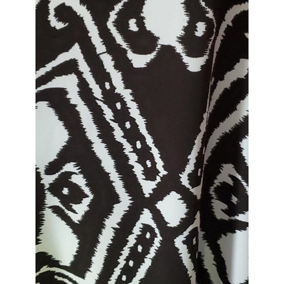 Midnight Velvet Long Sleeve Color Block Red Black White High Low Hem Large - Picture 5 of 11